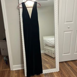 Jenny Yoo Emerald Velvet Bridesmaid/wedding guest dress